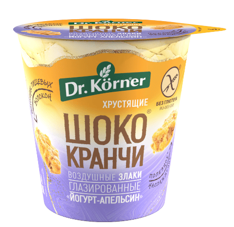 ПРОДУКТ ЗЕРНОВОЙ ДОКТОР КЕРНЕР ШОКОКРАНЧИ 40Г ЗЛАКОВ АПЕЛЬС С ЙОГУР ХРУСТЯЩ ГЛАЗ