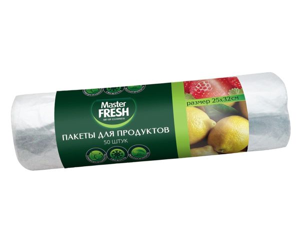 ПАКЕТЫ Д/ПРОДУКТОВ МАСТЕР ФРЕШ 50ШТ РУЛОН
