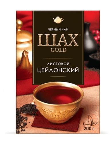 ЧАЙ ШАХ ГОЛД 200Г ЧЕРНЫЙ КРУПНОЛИСТОВОЙ