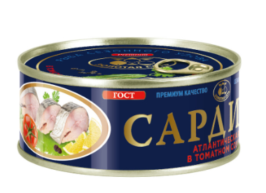 САРДИНЕЛЛА ЗОЛОТАЯ СЕТЬ 240Г В ТОМАТНОМ СОУСЕ ЖБ