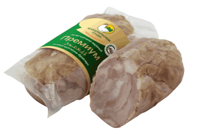 РУЛЕТ ИЗ МЯСА ЦЫПЛ-БРОЙЛ ЧЕБАРКУЛЬ ХАЛЯЛЬ КГ ПРЕМИУМ КОПЧ/ВАР ФАС-ВАКУУМ