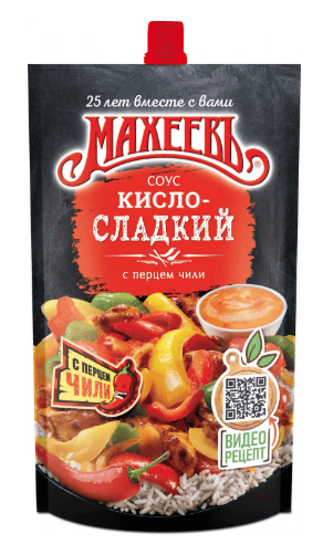 СОУС ДЕЛИКАТЕСНЫЙ МАХЕЕВЪ 230Г КИСЛО-СЛАДКИЙ Д/ПАК С ДОЗАТОРОМ
