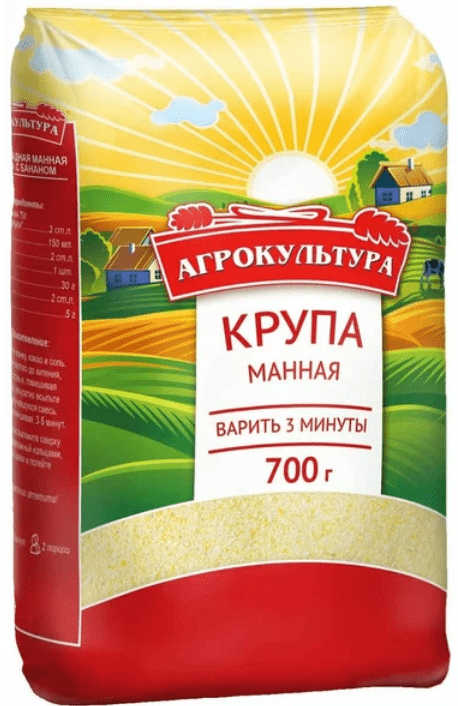 КРУПА АГРОКУЛЬТУРА МАННАЯ 700Г М/У
