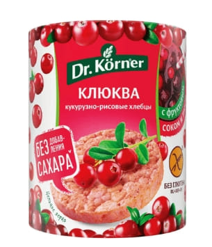 ХЛЕБЦЫ ХЛЕБПРОМ ДОКТОР КЕРНЕР 90Г КУКУРУЗНО-РИСОВЫЕ С КЛЮКВОЙ