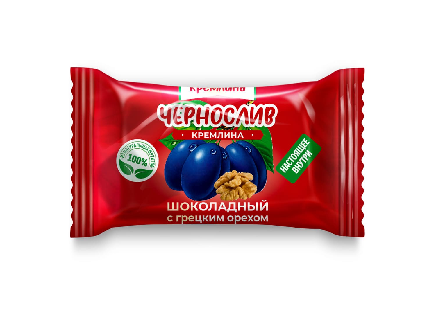 КОНФЕТЫ КРЕМЛИНА 400Г ЧЕРНОСЛИВ ШОКОЛАДНЫЙ С АРАХИСОМ ПАКЕТ