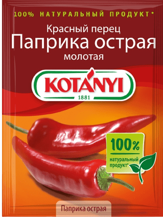 ПРИПРАВА КОТАНИ 25Г ПЕРЕЦ КРАСНЫЙ ПАПРИКА ОСТРАЯ МОЛОТАЯ ПАКЕТ
