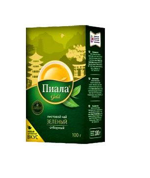ЧАЙ ПИАЛА ГОЛД 100Г ЗЕЛЕНЫЙ ЛИСТОВОЙ