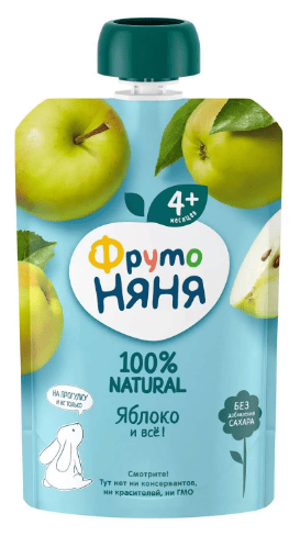 ПЮРЕ ФРУТОНЯНЯ 90Г ЯБЛОЧНОЕ М/У