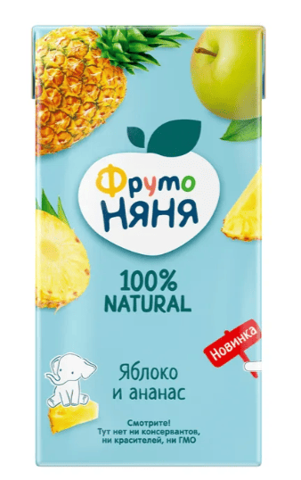 НЕКТАР ФРУТОНЯНЯ 0,5Л ЯБЛОКО АНАНАС Д/П