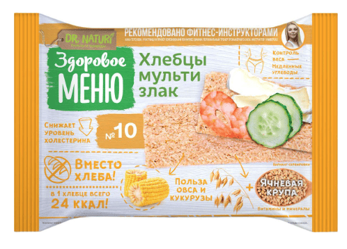 ХЛЕБЦЫ ЗДОРОВОЕ МЕНЮ 90Г №10 МУЛЬТИЗЛАК КОРРЕКС
