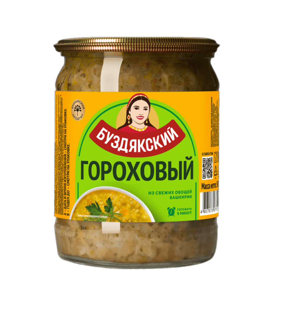 СУП БУЗДЯКСКИЙ МЯСОСОДЕРЖАЩИЙ 500Г ГОРОХОВЫЙ СКО