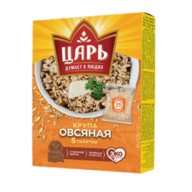 КРУПА ОВСЯНАЯ ЦАРЬ 400Г 5*80Г
