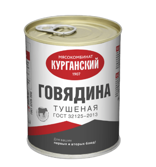 ГОВЯДИНА ТУШЕНАЯ СТАНДАРТ 338Г В/С ГОСТ ЖБ