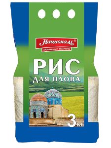 КРУПА НАЦИОНАЛЬ РИС ДЛЯ ПЛОВА 3000Г М/У