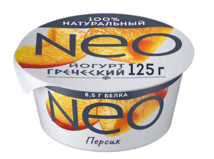 ЙОГУРТ НЕО 125Г 1,7% ГРЕЧЕСКИЙ С ПЕРСИКОМ