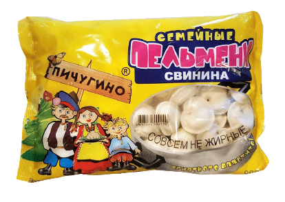 ПЕЛЬМЕНИ ПИЧУГИНО СЕМЕЙНЫЕ 900Г СВИНИНА