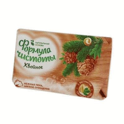 МЫЛО ЕЖК ФОРМУЛА ЧИСТОТЫ ХВОЙНОЕ 150Г МАРКА О В БУМАЖНОЙ УПАКОВКЕ