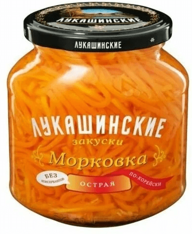 МОРКОВЬ ЛУКАШИНСКИЕ 340Г ПО-КОРЕЙСКИ ОСТРАЯ СТ