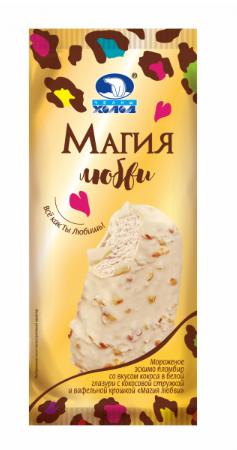 МОРОЖЕНОЕ МАГИЯ ЛЮБВИ 70Г ЭСКИМО ПЛОМБИР СО ВКУС КОКОСА В БЕЛ ГЛ
