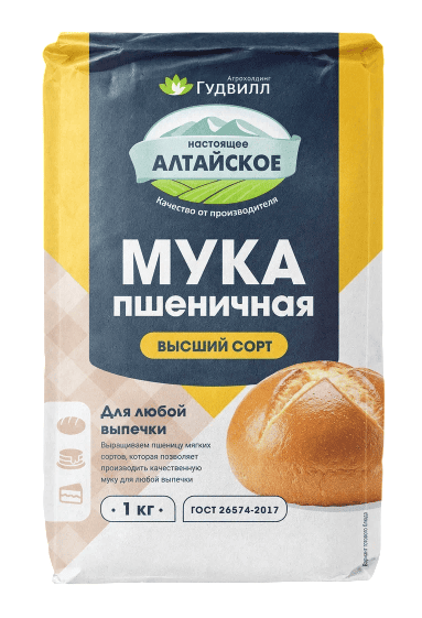 МУКА ГУДВИЛЛ 1КГ В/С ГОСТ