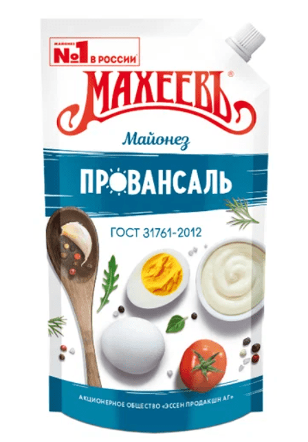 МАЙОНЕЗ МАХЕЕВЪ 400МЛ/380Г ПРОВАНСАЛЬ 50,5% Д/ПАК