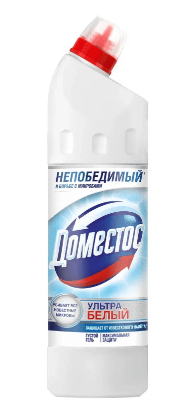 СРЕДСТВО ЧИСТЯЩЕЕ Д/УНИТАЗА ДОМЕСТОС 750МЛ УЛЬТРА БЕЛЫЙ ОКСФОРД ЮНИКА
