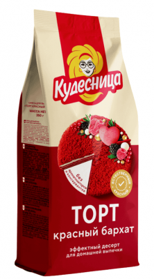 СМЕСЬ ДЛЯ ВЫПЕЧКИ ЯСНО СОЛНЫШКО 350ТОРТ КРАСНЫЙ БАРХАТ ПАКЕТ