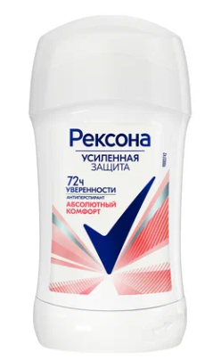 АНТИПЕРСПИРАНТ-КАРАНДАШ РЕКСОНА 40МЛ АБСОЛЮТНЫЙ КОМФОРТ ТИТ