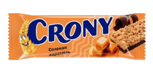 БАТОНЧИК-МЮСЛИ КРОНИ 50Г СОЛЕНАЯ КАРАМЕЛЬ