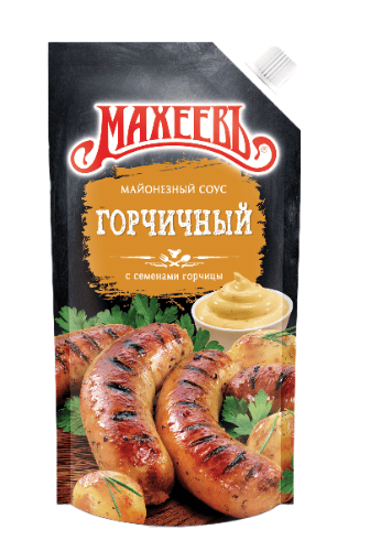 СОУС МАЙОНЕЗНЫЙ МАХЕЕВЪ 200МЛ ГОРЧИЧНЫЙ 50,5% Д/ПАК