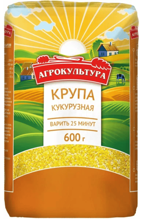 КРУПА АГРОКУЛЬТУРА КУКУРУЗНАЯ 600Г М/У