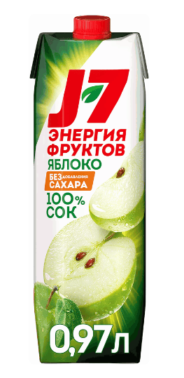 СОК ДЖЕЙ СЕВЕН 0,97Л ЯБЛОЧНЫЙ ОСВЕТЛЕННЫЙ Д/ДЕТСКОГО ПИТАНИЯ
