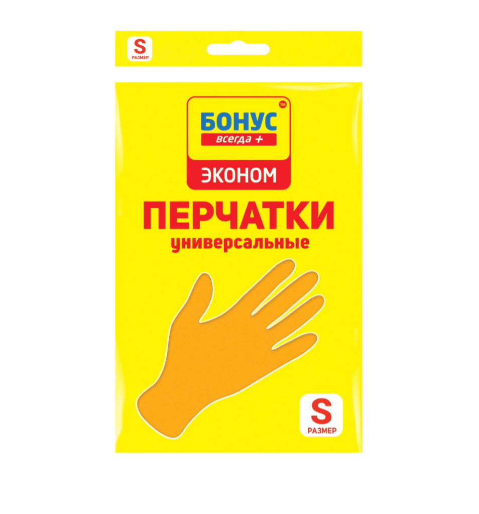 ПЕРЧАТКИ БОНУС ЭКОНОМ ЛАТЕКСНЫЕ S