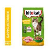 КОРМ Д/ВЗРОСЛЫХ КОШЕК КИТЕКАТ 800Г КУРОЧКА АППЕТИТНАЯ