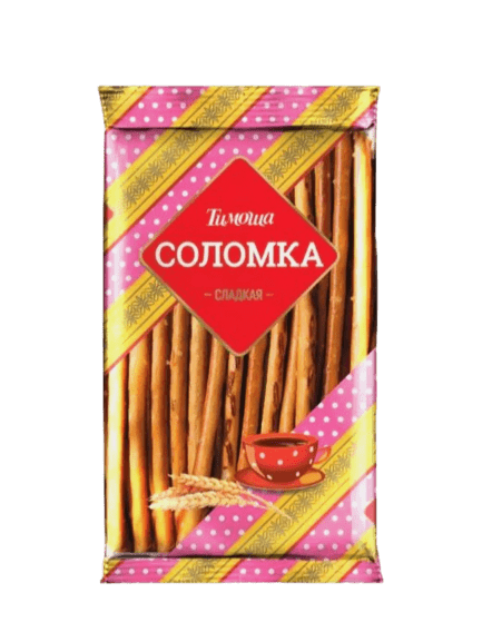 СОЛОМКА ТИМОША 100Г СЛАДКАЯ НЕГЛАЗИРОВАННАЯ