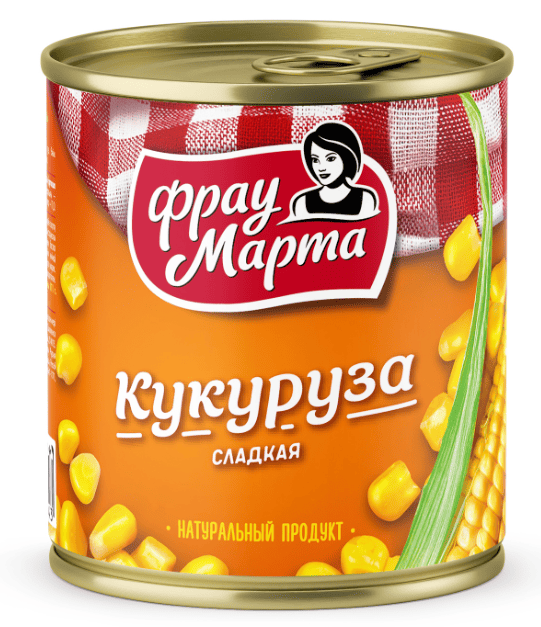 КУКУРУЗА ФРАУ МАРТА 310Г САХАРНАЯ ЖБ КЛЮЧ