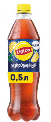 НАПИТОК Б/АЛК ЛИПТОН 0,5Л ЧЕРНЫЙ ЧАЙ СО ВКУСОМ ЛИМОНА СРЕДНЕГАЗ