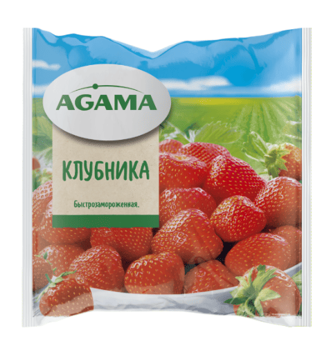 ЗАМОРЗКА ЯГОДНАЯ АГАМА 300Г КЛУБНИКА