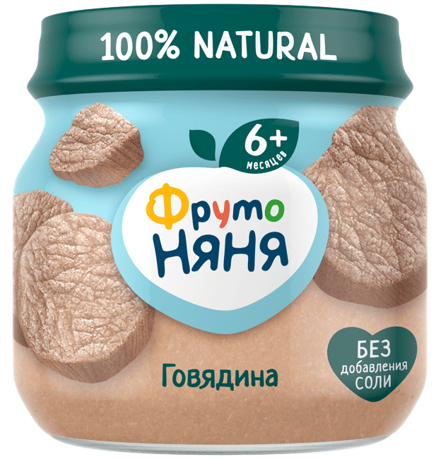 ПЮРЕ ФРУТОНЯНЯ ГОВЯДИНА 80Г СТ