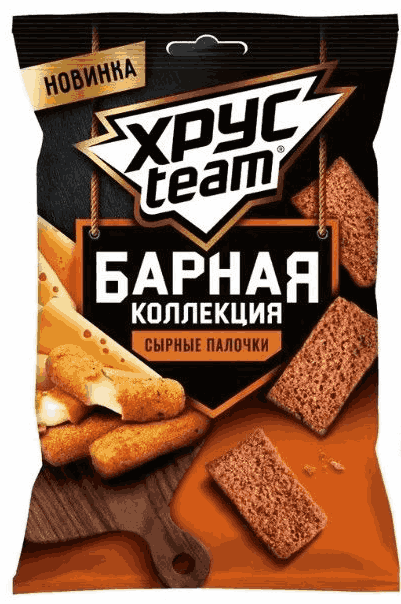 СУХАРИКИ ХРУСТИМ БАРНАЯ КОЛЛЕКЦИЯ 70Г СО ВКУСОМ СЫРНЫЕ ПАЛОЧКИ