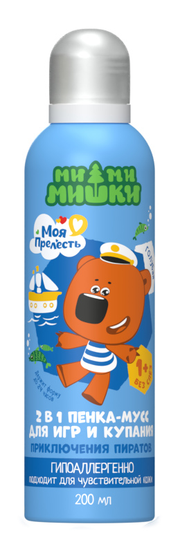 ПЕНКА-МУСС МОЯ ПРЕЛЕСТЬ 200МЛ ПРИКЛЮЧЕНИЯ ПИРАТОВ ГОЛУБАЯ