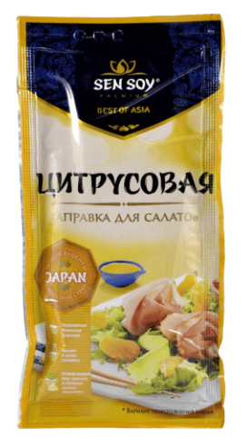 ЗАПРАВКА СЭНСОЙ ПРЕМИУМ 40Г ДЛЯ САЛАТА ЦИТРУСОВАЯ ПАКЕТ