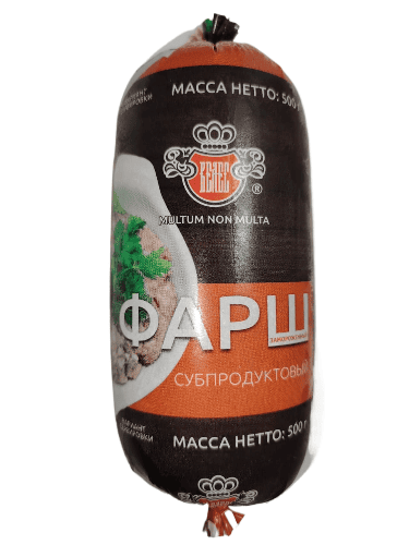 ФАРШ ВЕЛЕС 500Г СУБПРОДУКТОВЫЙ ЛИВЕРНЫЙ