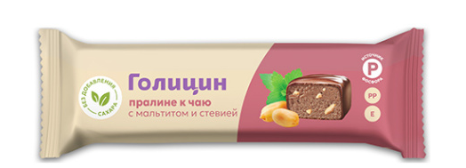 КОНФЕТЫ ГОЛИЦИН ПРАЛИНЕ К ЧАЮ 36Г С МАЛЬТИТОМ И СТЕВИЕЙ