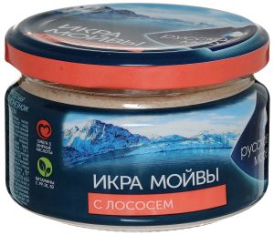 ИКРА МОЙВЫ РУССКОЕ МОРЕ 165Г ДЕЛИКАТЕСНАЯ С ЛОСОСЕМ СТ