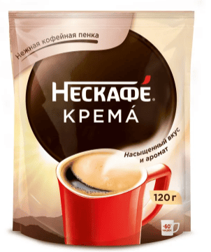 КОФЕ НЕСКАФЕ КЛАССИК КРЕМА 120Г ПАКЕТ