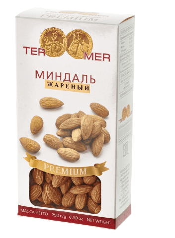 МИНАДАЛЬ TERMER 250Г НАТУРАЛЬНЫЙ КАРТОН