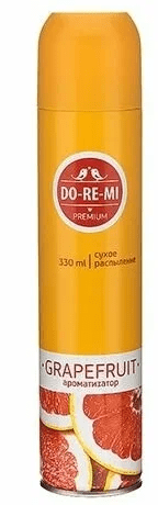 ОСВЕЖИТЕЛЬ ВОЗДУХА ДО-РЕ-МИ ПРЕМИУМ 330МЛ ГРЕЙПФРУТ