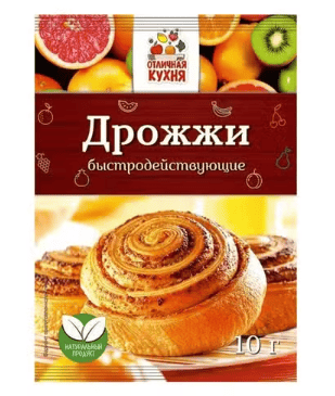 ДРОЖЖИ ОТЛИЧНАЯ КУХНЯ 10Г СУХИЕ ХЛЕБОПЕКАРНЫЕ