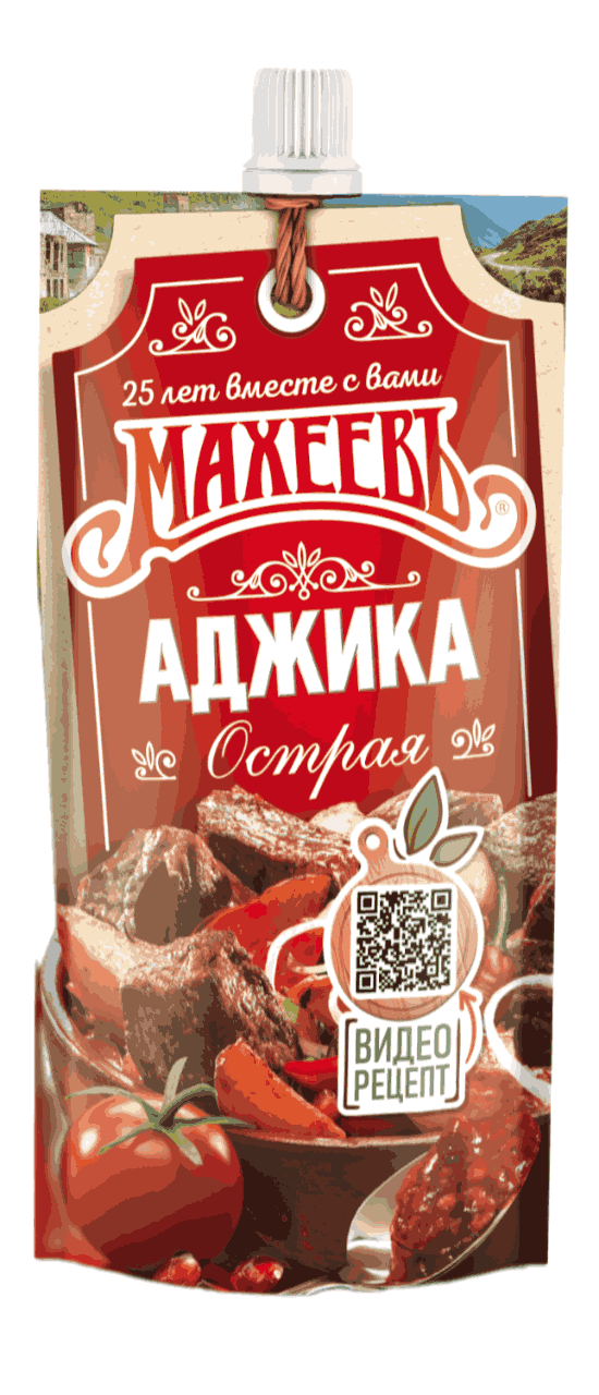 АДЖИКА МАХЕЕВЪ 140Г ОСТРАЯ ДОЙ ПАК ДОЗ